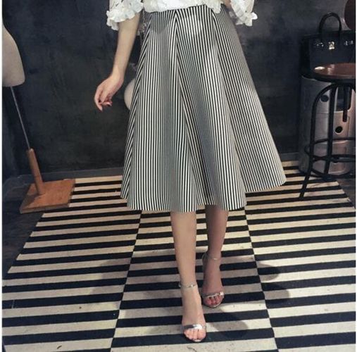 Vertical Stripe Women Skirts - musthaveskirts - Modalova