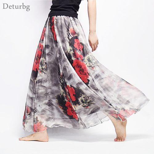 Elegant Summer Bohemian Maxi Skirts - musthaveskirts - Modalova