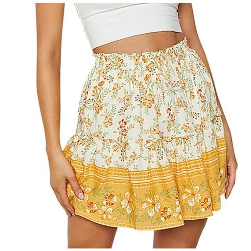 Summer Casual Floral Print Skirt - musthaveskirts - Modalova