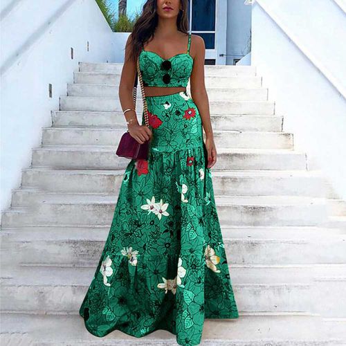 Floral Print Summer Dresses 2 Piece Sets - musthaveskirts - Modalova