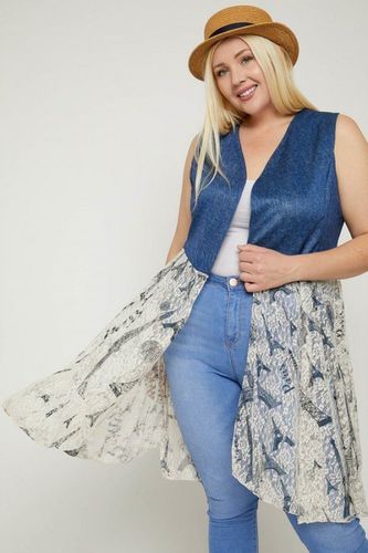 Sleeveless, Lace Cardigan - KandyKouture - Modalova