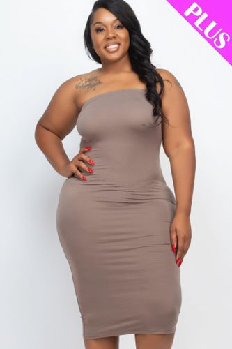 Plus Tube Bodycon Dress - KandyKouture - Modalova