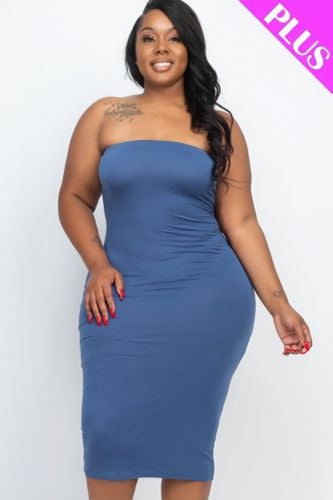 Plus Tube Bodycon Dress - KandyKouture - Modalova