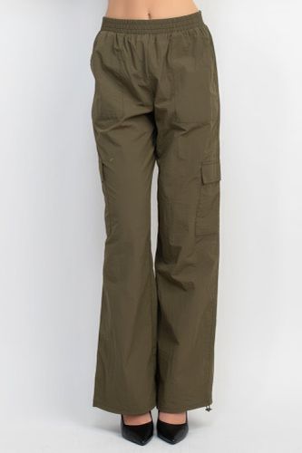 High-rise Cargo Parachute Pants - KandyKouture - Modalova