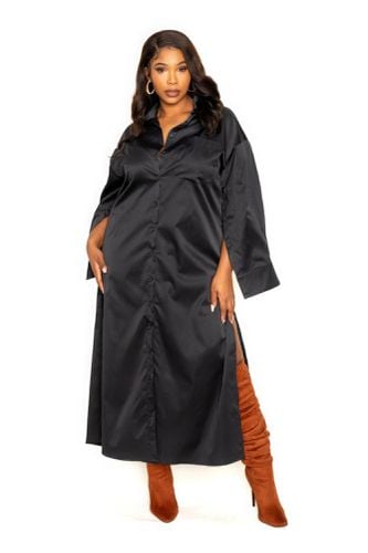 Cape Sleeve Shirt Dress - KandyKouture - Modalova