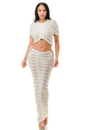 Sheer Skirt Set - KandyKouture - Modalova