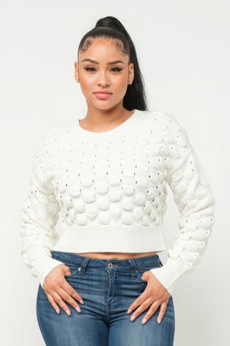 Checker Sweater Top - KandyKouture - Modalova