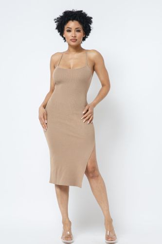 Side Slit Cami Dress - KandyKouture - Modalova