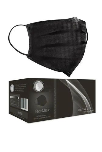 Black Surgical 3 Layer Disposable 20 Piece Face Mask - Kandy Kouture - Modalova