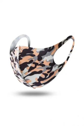 Camouflage Orange Washable Face Mask - Kandy Kouture - Modalova