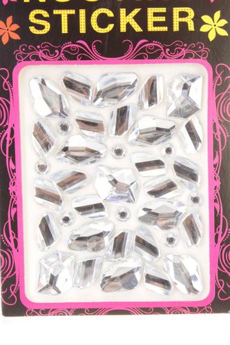 Clear Faceted Beaded Gemstone Stickers - Kandy Kouture - Modalova