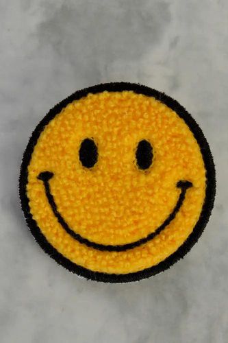 Smile Embroidered Fabric Patch Miscellaneous Accessory - AMIClubwearStore - Modalova