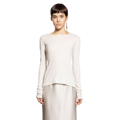 Fiene Long Sleeve T-Shirt in Cotton Rib Jersey - ANN DEMEULEMEESTER - Modalova
