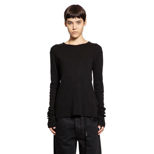 Fiene Long Sleeve T-Shirt in Cotton Rib Jersey - ANN DEMEULEMEESTER - Modalova