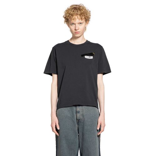 Taped label cotton T-shirt - MM6 MAISON MARGIELA - Modalova