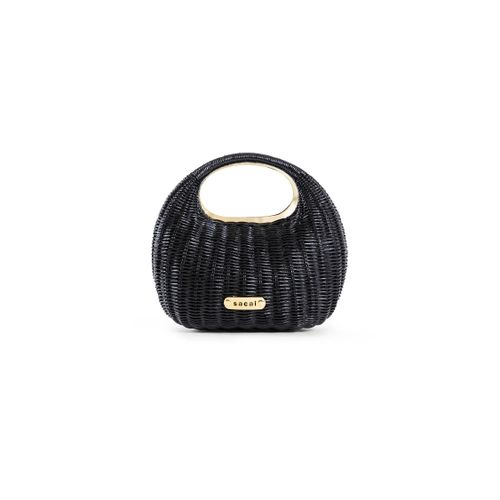 Rattan round bag - SACAI - Modalova