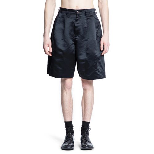 Pleated Satin Shorts - COMME DES GARCONS BLACK - Modalova