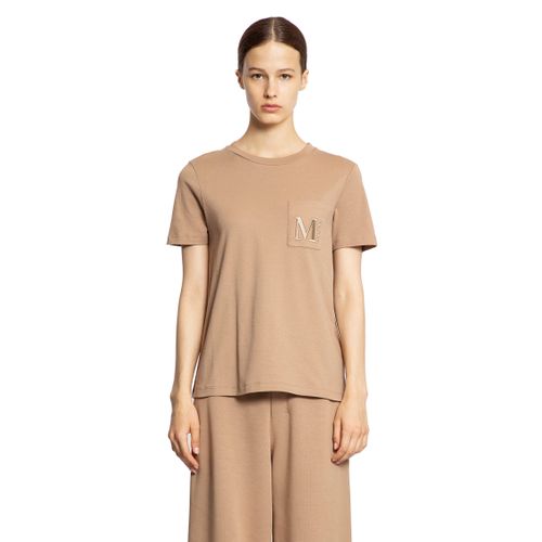 Cotton Jersey Pocket T-Shirt - S MAX MARA - Modalova