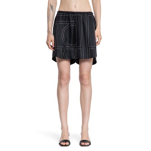 Monogram Silk PJ Shorts - TOTEME - Modalova