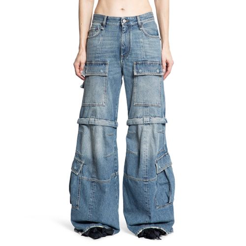 Flared Denim Cargo Pants - BALENCIAGA - Modalova