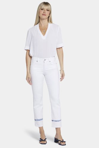 Marilyn Straight Ankle Jeans White Tie Dye Coloured Denim | - Nydj - Modalova