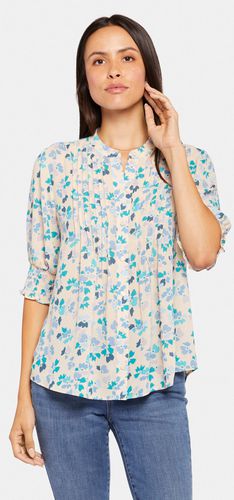 Smocked Pleated Pleasant Blouse Floral Print | - Nydj - Modalova