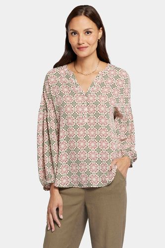 Paulina Peasant Blouse Graphic Print | - Nydj - Modalova