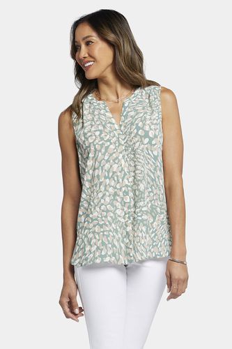 Sleeveless Pintuck Blouse Graphic Print | - Nydj - Modalova