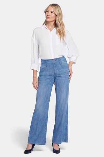 High Rise Teresa Wide Leg Jeans Medium Blue Premium Denim | - Nydj - Modalova