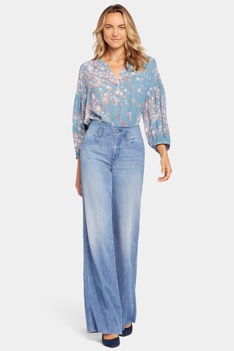 Teresa Wide Leg Jeans Medium Blue High Rise Premium Denim | - Nydj - Modalova