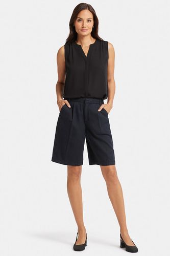 Entspannte Denim Bermuda Shorts mit hoher Taille | - Nydj - Modalova