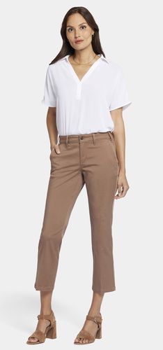 Straight Leg Ankle Trouser Brown Stretch Twill | - Nydj - Modalova