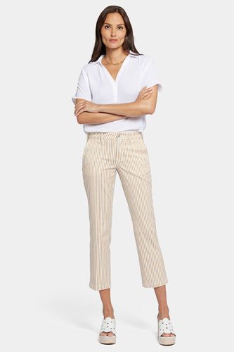 Straight Leg Ankle Trouser Beige Stretch Twill | - Nydj - Modalova