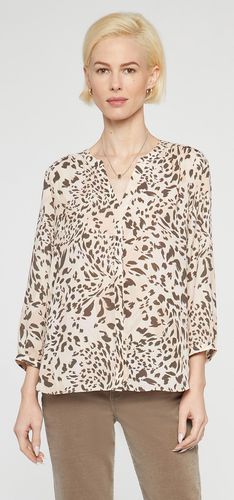 Pintuck Blouse Animal Print | - Nydj - Modalova