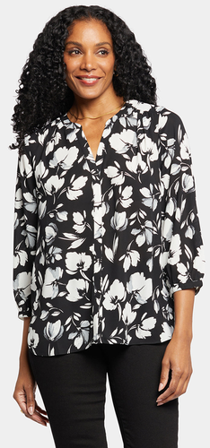 Pintuck Blouse Flower Print | - Nydj - Modalova