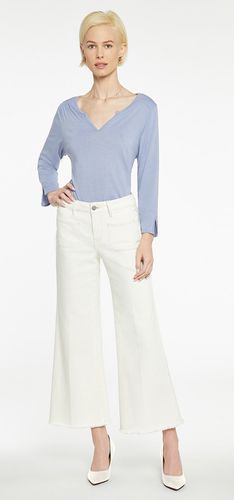 Patchie Wide Leg Ankle Jeans White | - Nydj - Modalova