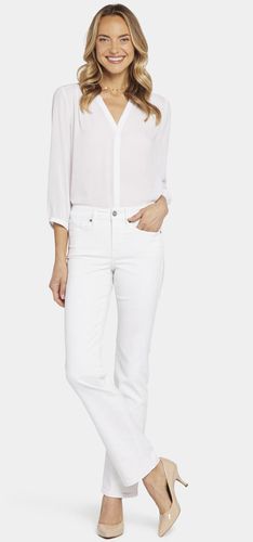 Marilyn Straight Jeans White Premium Denim (Petite) | - Nydj - Modalova
