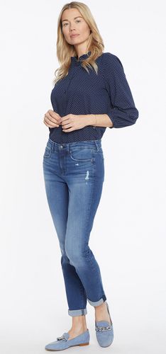 Margot Girlfriend Jeans Medium Blue Premium Denim | - Nydj - Modalova