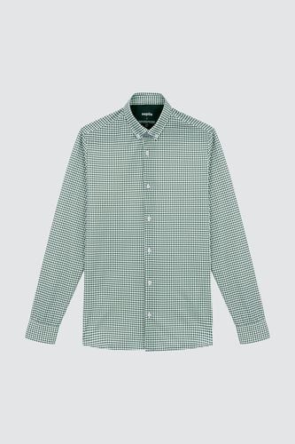 Camisa casual hombre vichy verde - Sepiia - Modalova