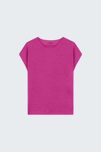Camiseta mujer kimono rosa geoda - Sepiia - Modalova