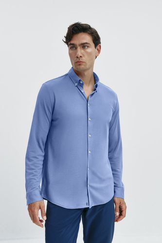 Camisa casual hombre azul acero - Sepiia - Modalova