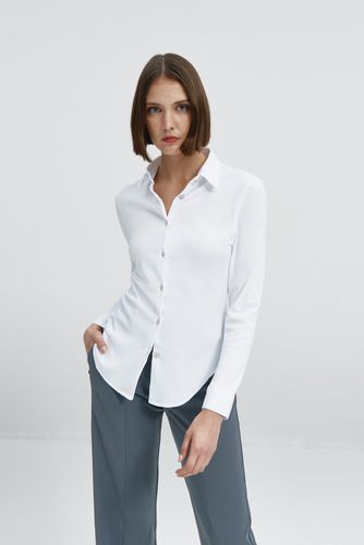 Camisa mujer blanca slim - Sepiia - Modalova