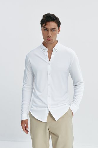 Camisa casual hombre blanca - Sepiia - Modalova