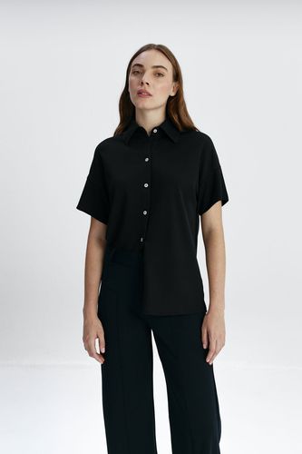 Camisa manga corta de mujer negra - Sepiia - Modalova