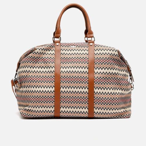 Novazig bolsa fin de semana con asa bandolera extraíble y estampado jacquard - Misako - Modalova