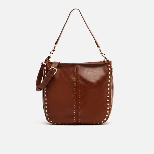 Jitan bolso hobo grande con asa bandolera extraíble y detalles metálicos - Misako - Modalova