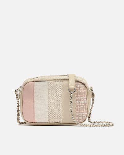 Larenito bolso bandolera pequeño efecto rafia ED - Misako - Modalova