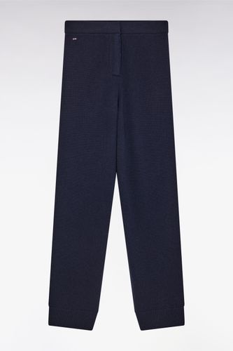 Pantalon Jogging En Laine Et Cachemire Marine Coupe Relaxed - Eden Park - Modalova