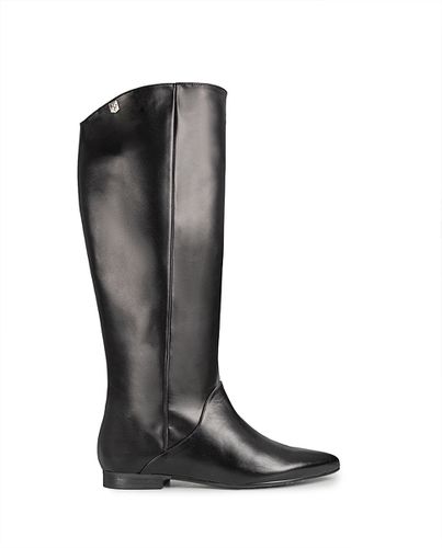 Bota Plana Isabel Piel Negro 36 - POPA - Modalova