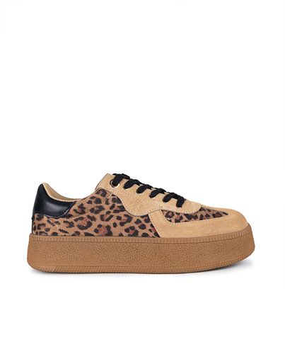 Zapatilla Plataforma Noble Leopardo 36 - POPA - Modalova